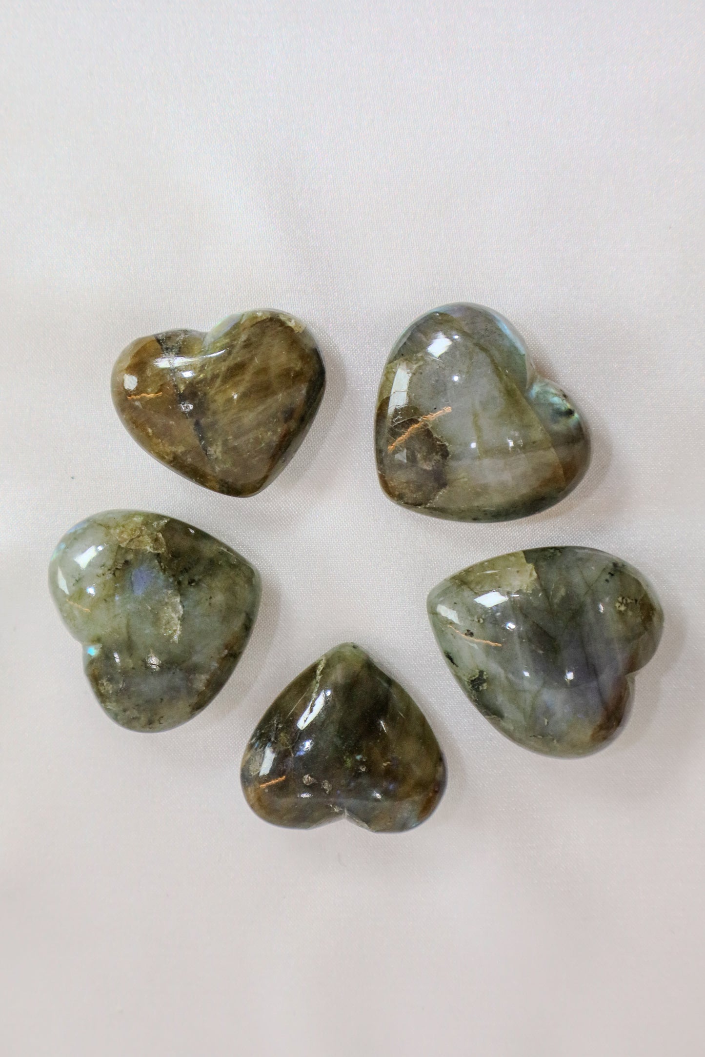 Labradorite Hearts