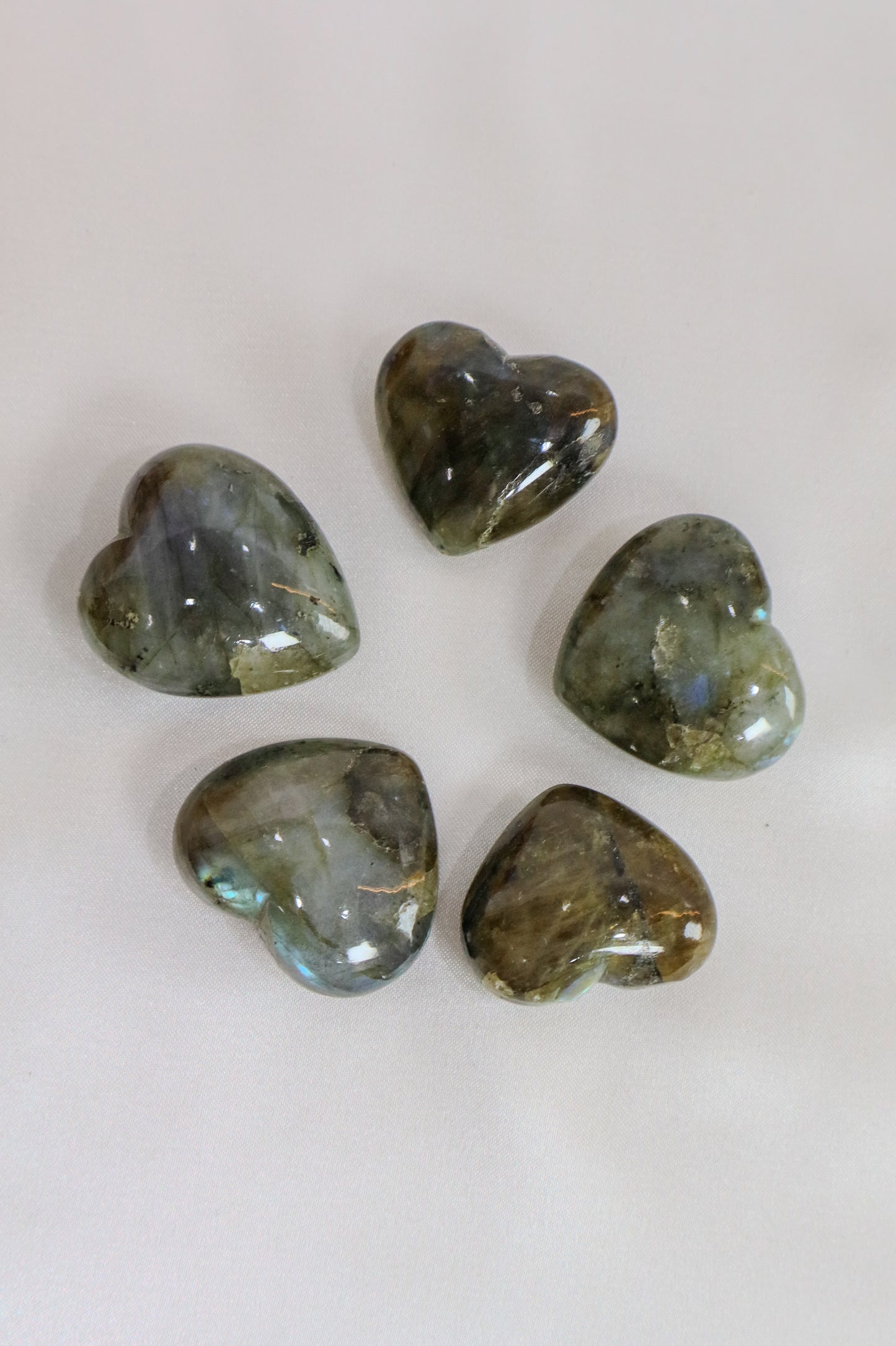 Labradorite Hearts