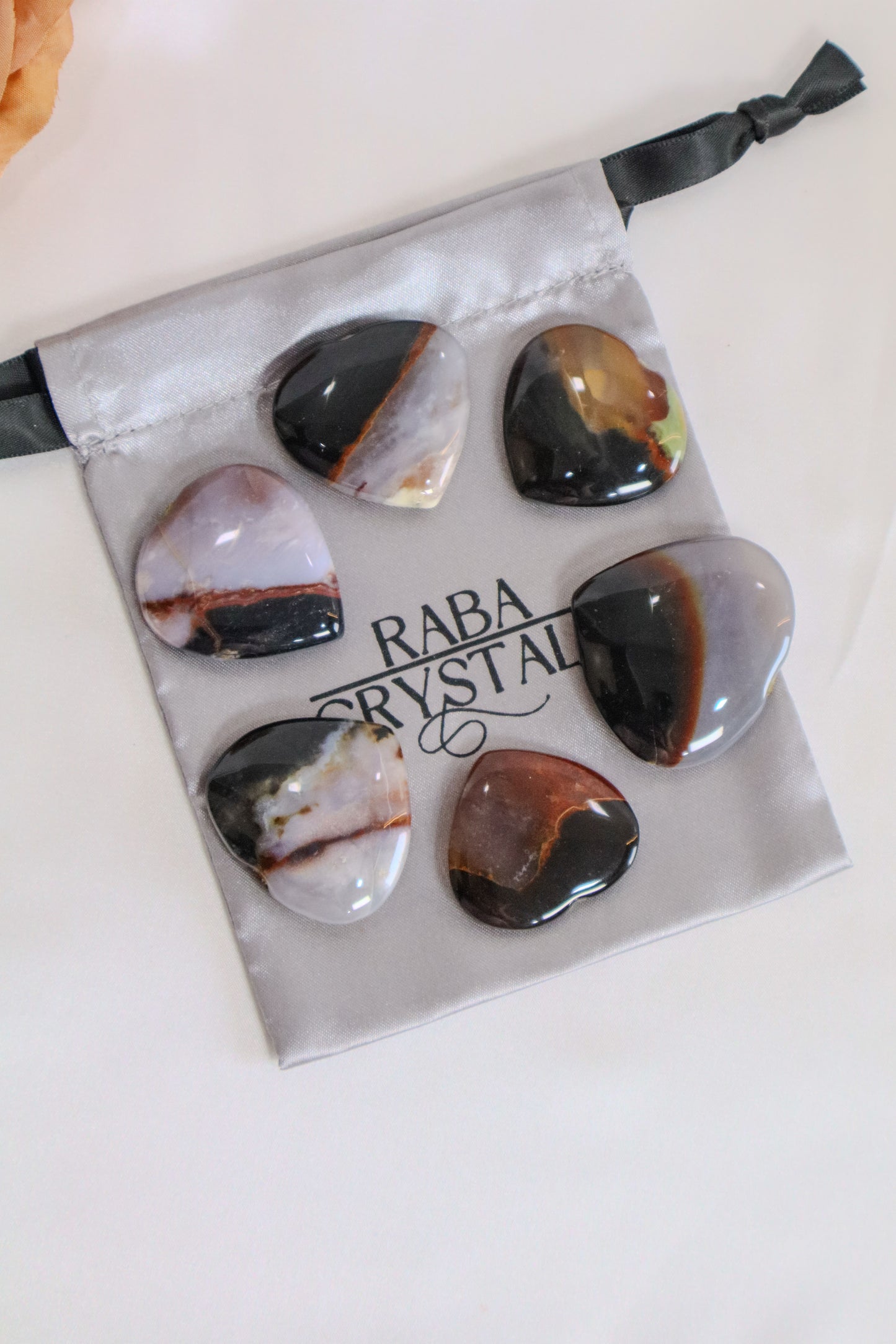 Banded Agate Hearts