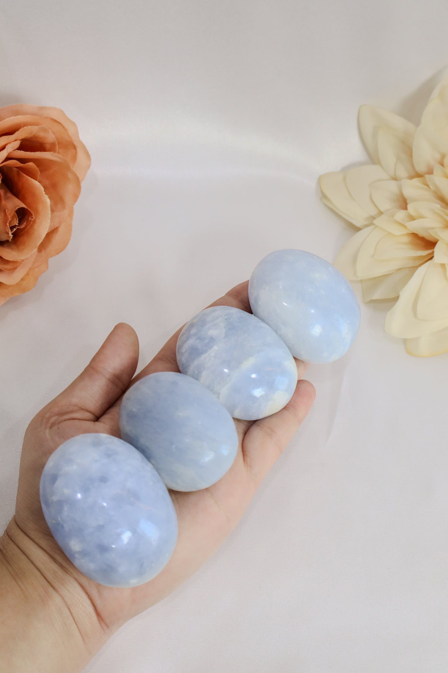 Blue Calcite Palmstone