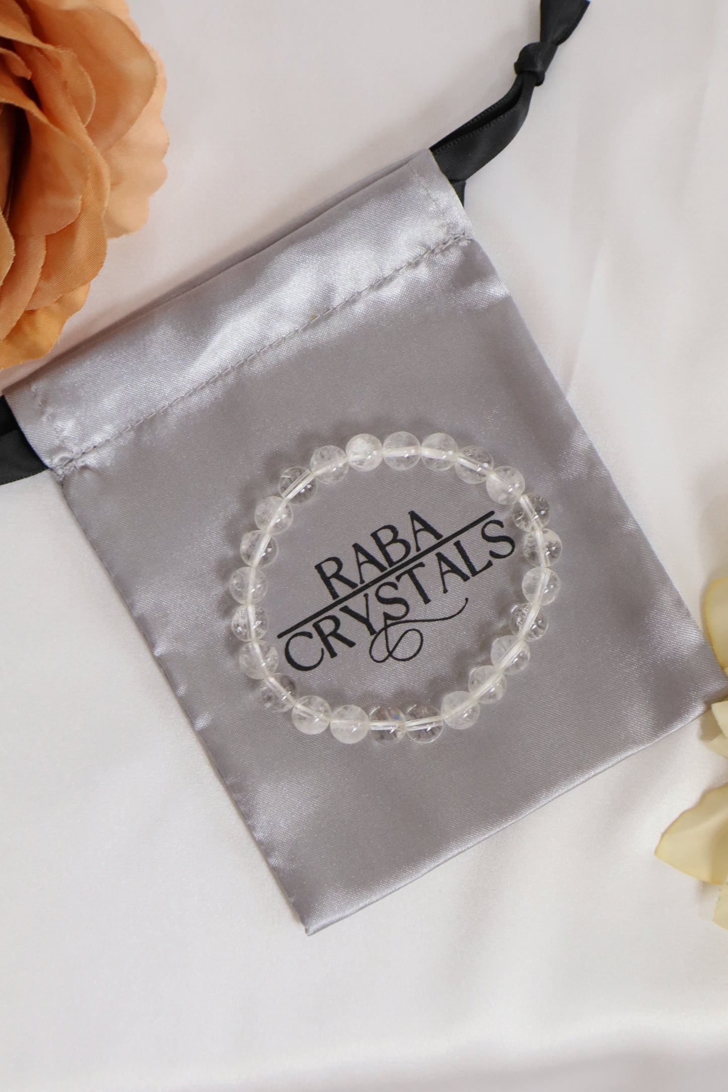 Clear Quartz Beaded Bracelet