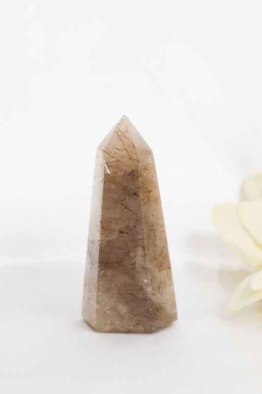 Copper Rutilated Quartz Tower #1