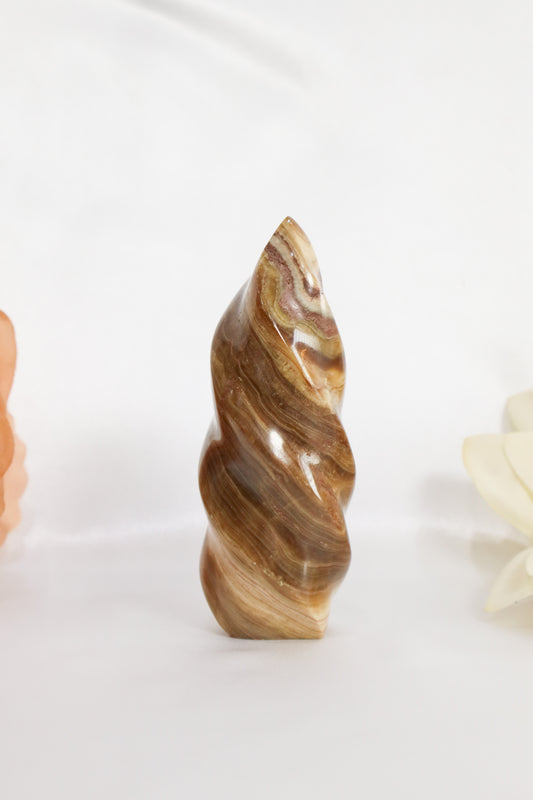 Brown Aragonite Flame #1