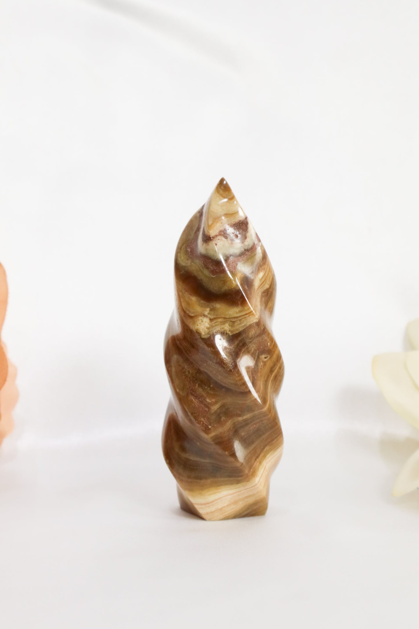 Brown Aragonite Flame #1