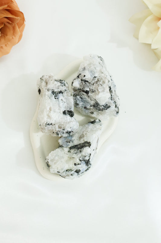 Raw Rainbow Moonstone - Large