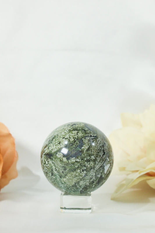 Moss Agate Sphere #19