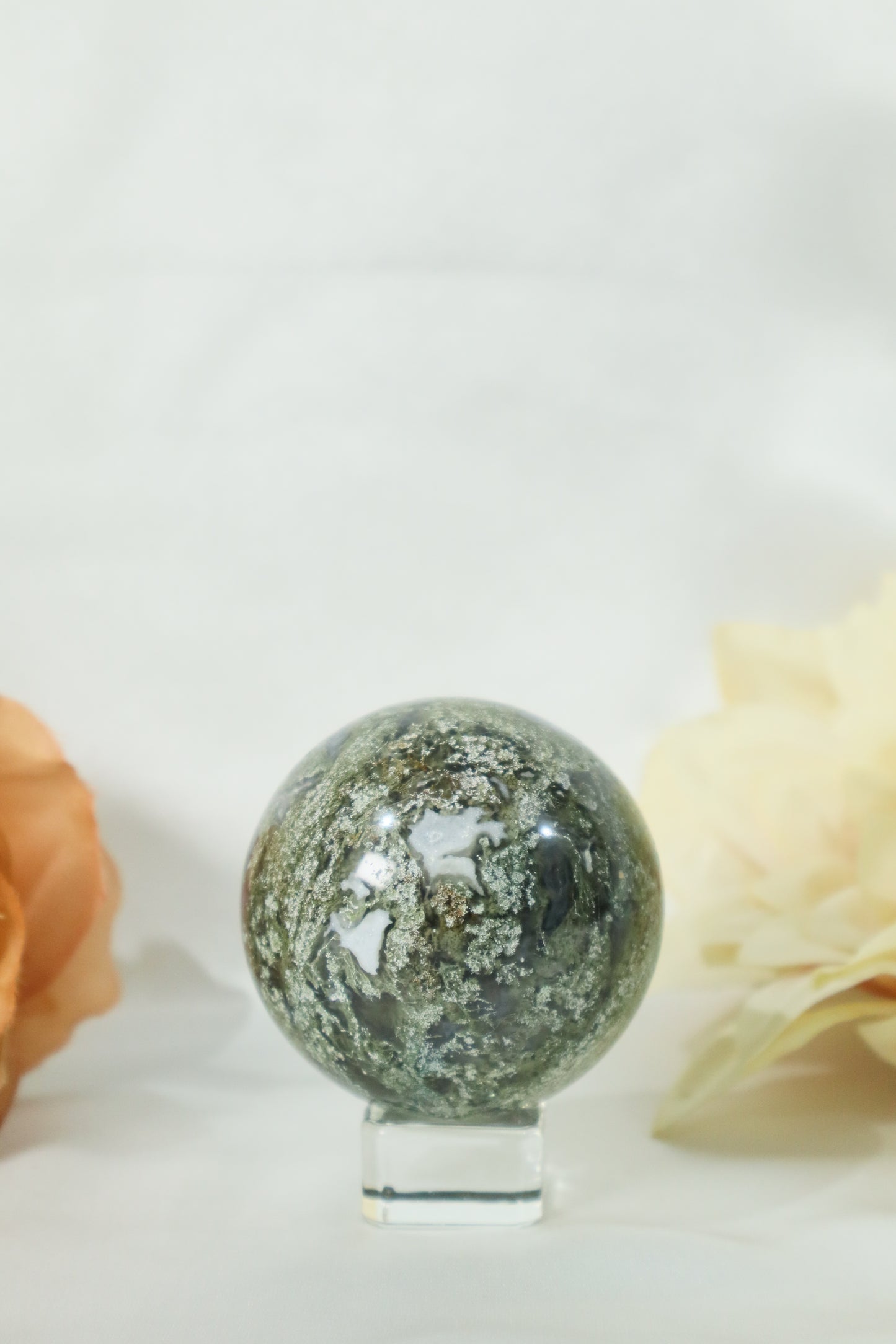 Moss Agate Sphere #19