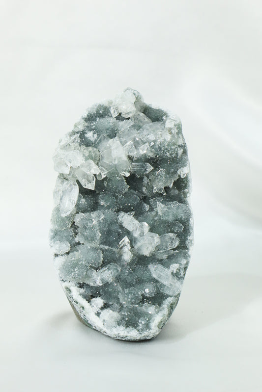 Blue Chalcedony with Apophyllite #4