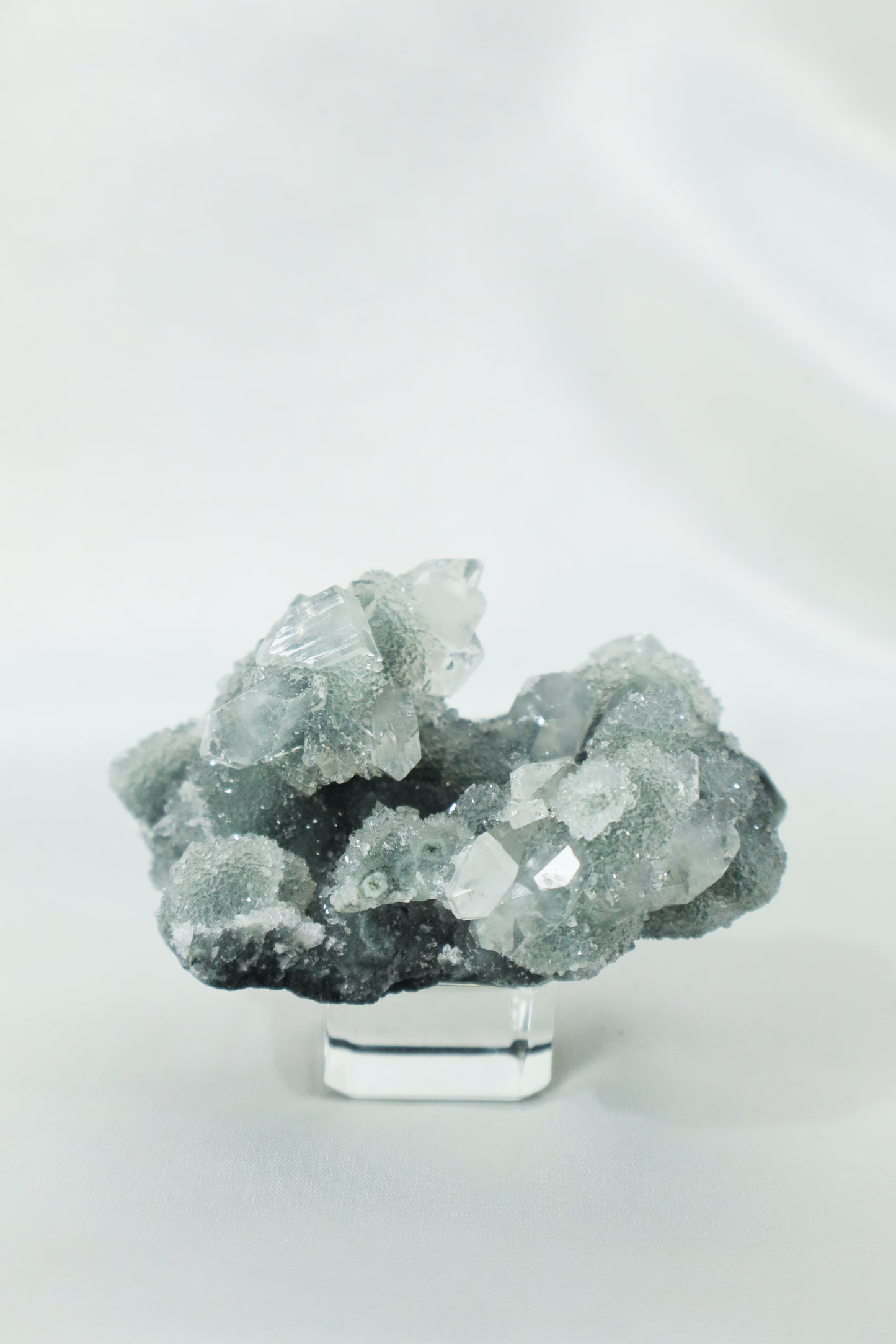 Blue Chalcedony with Apophyllite #1