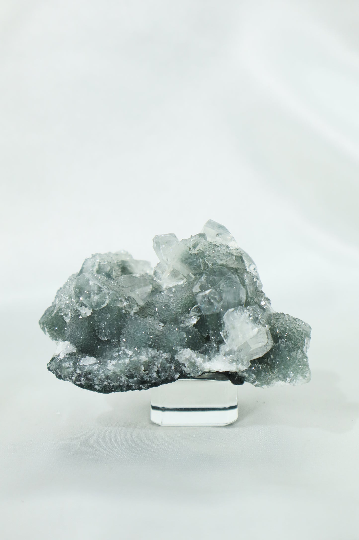 Blue Chalcedony with Apophyllite #1