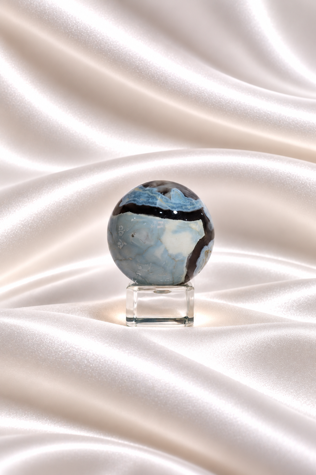 Blue Opal Sphere #15
