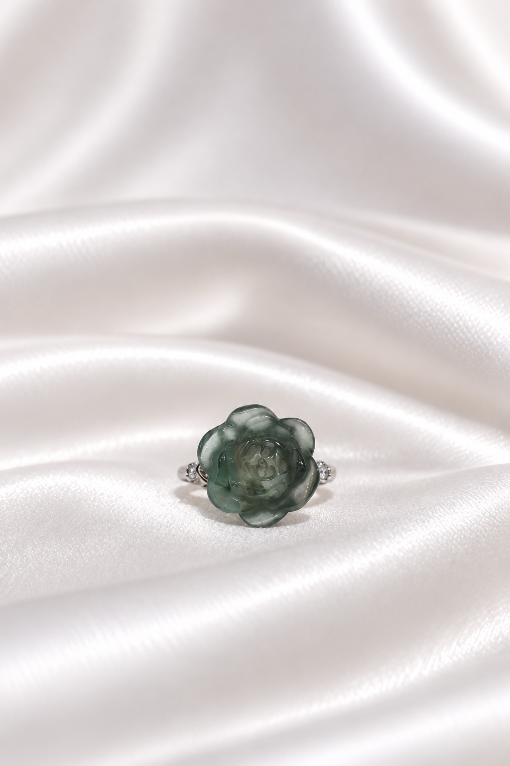Fluorite Flower Ring #3
