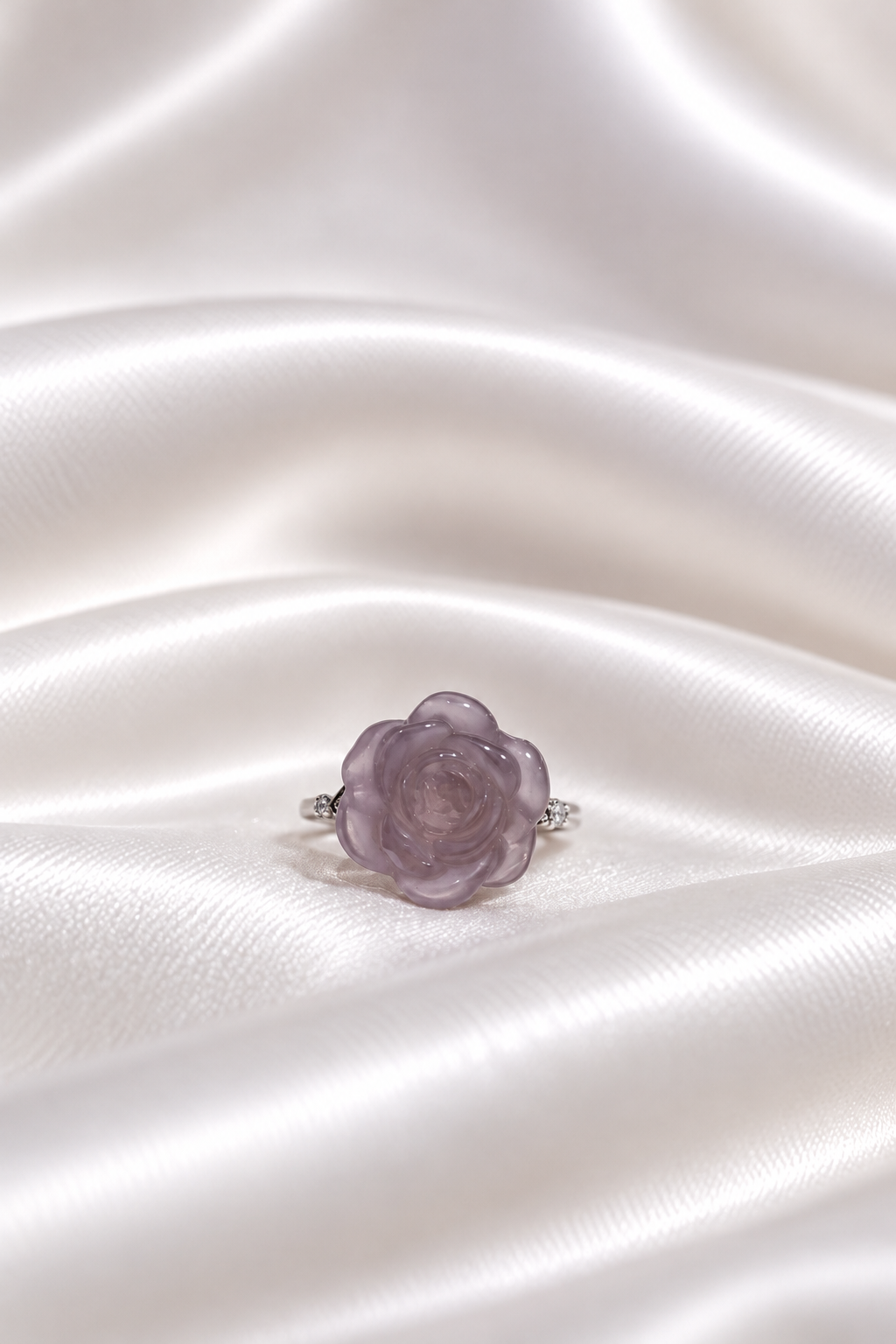 Fluorite Flower Ring #5