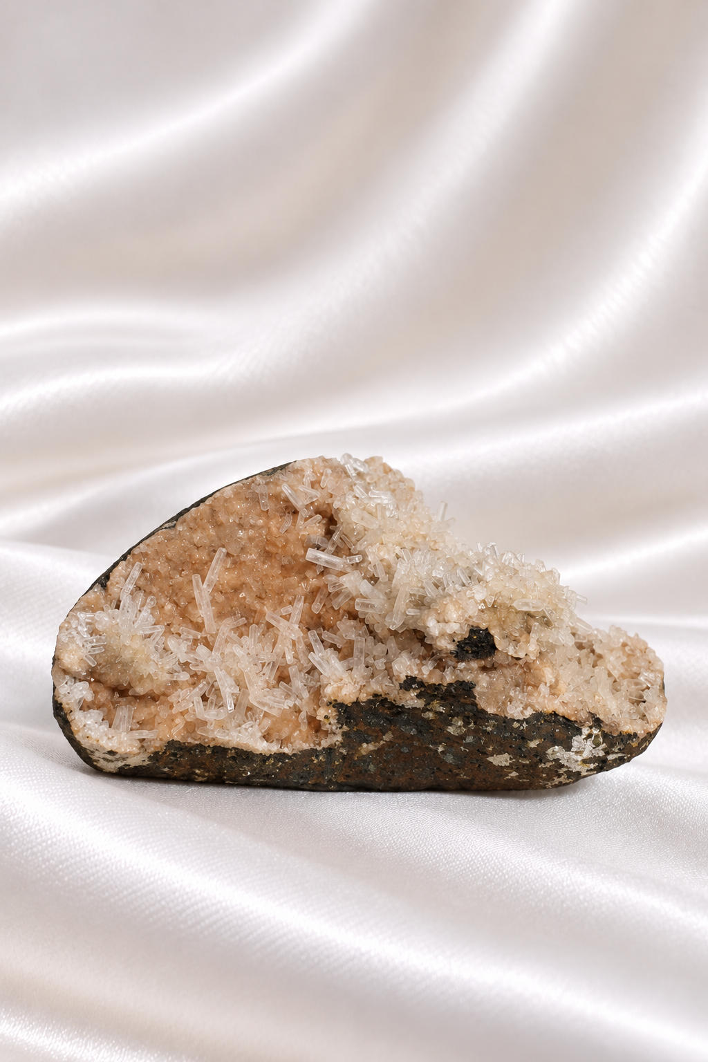 Heulandite withe Calcite Cluster - RARE #7