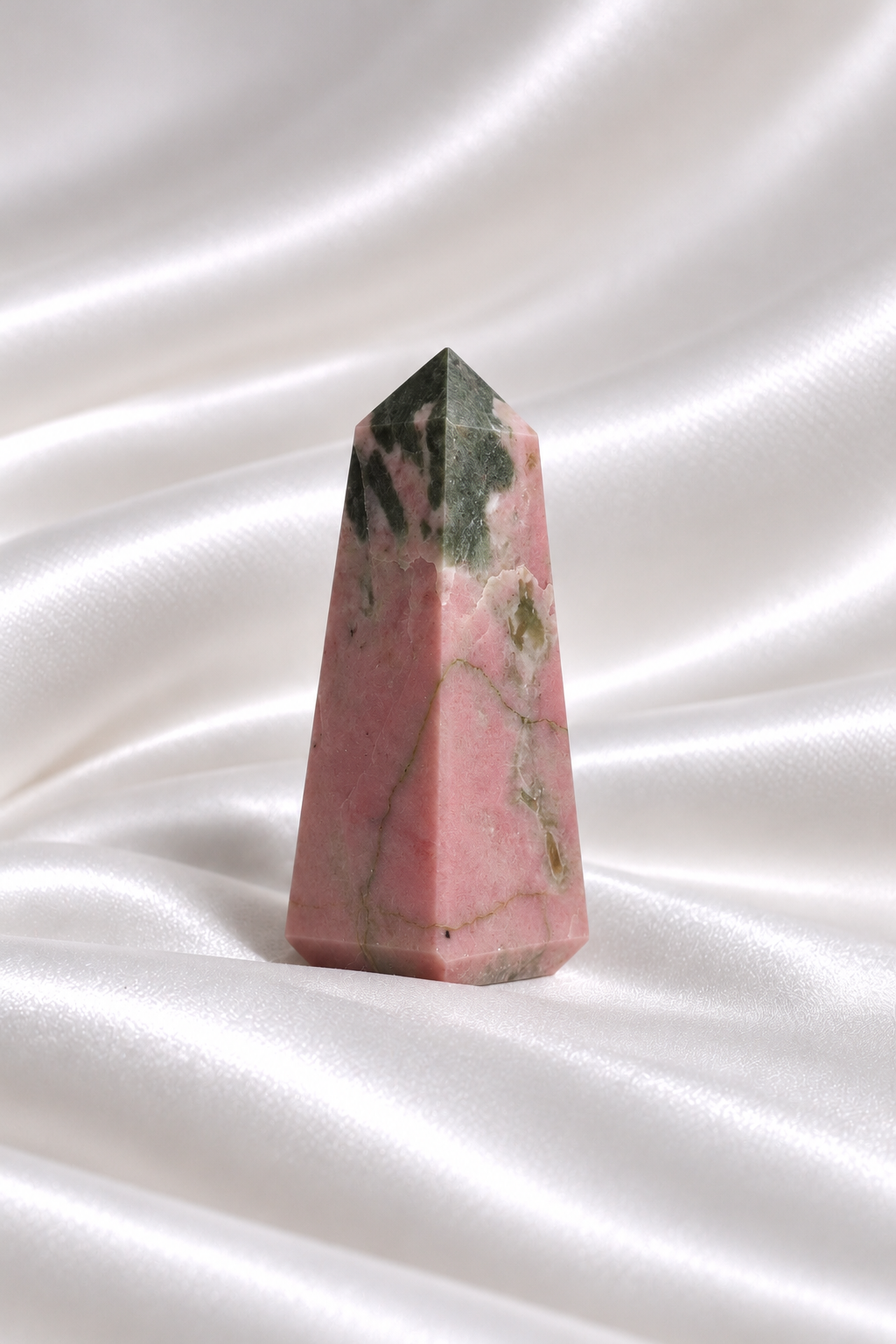 Pink Thulite w/ Green Epidote Tower #10
