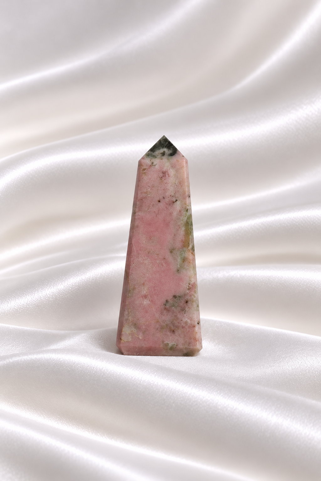Pink Thulite w/ Green Epidote Tower #10