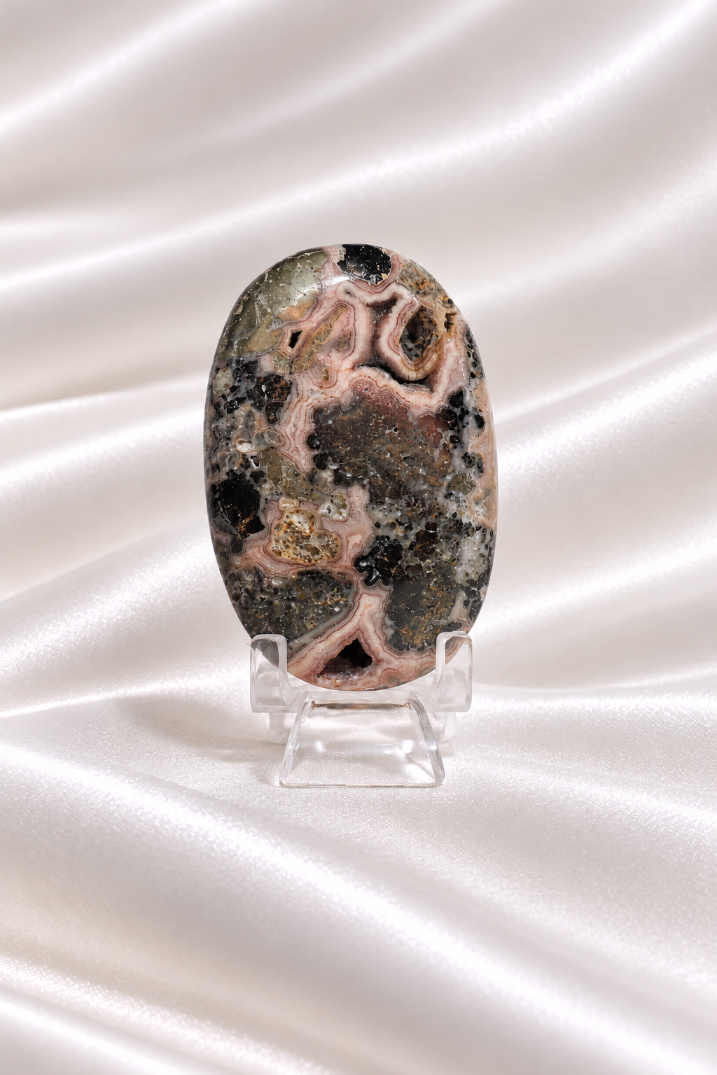 Rhodochrosite palmstone #5