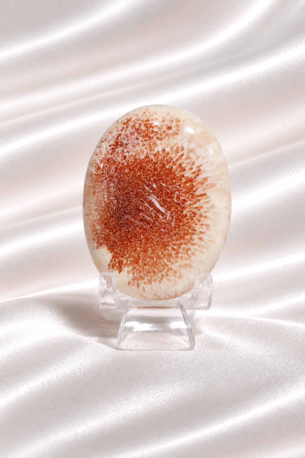 Pink Scolecite Palmstone #14