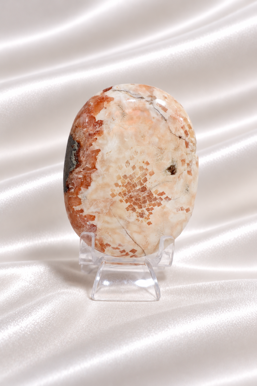 Pink Scolecite Palmstone #20