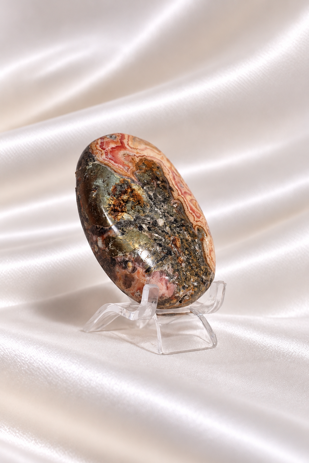 Rhodochrosite palmstone #8