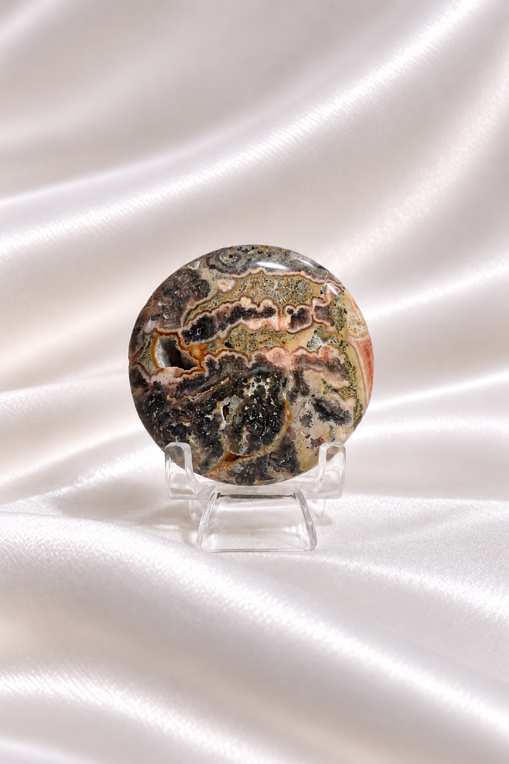 Rhodochrosite palmstone #2