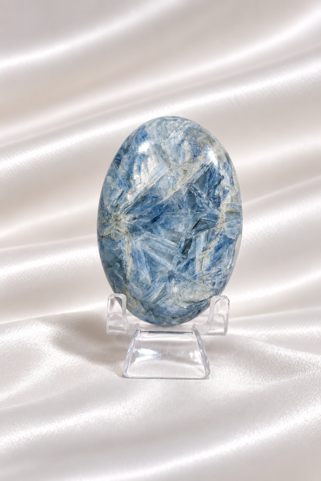 Blue Kyanite Palmstone #2