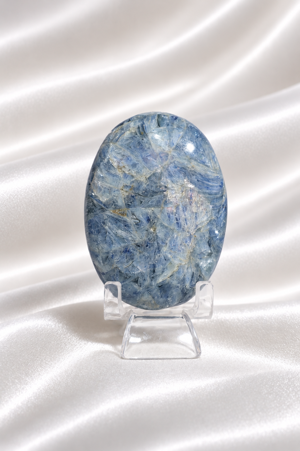 Blue Kyanite Palmstone #5