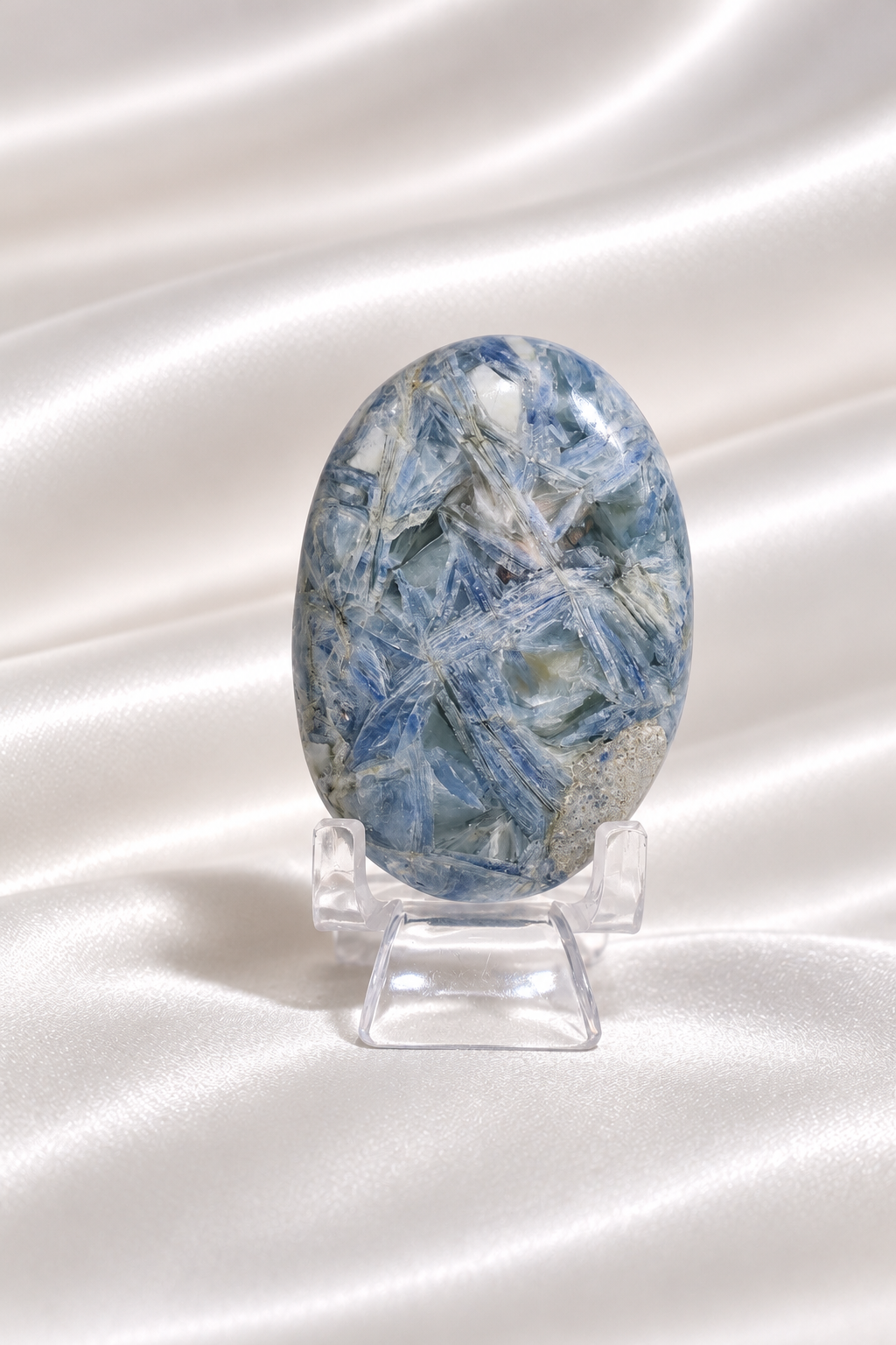 Blue Kyanite Palmstone #2