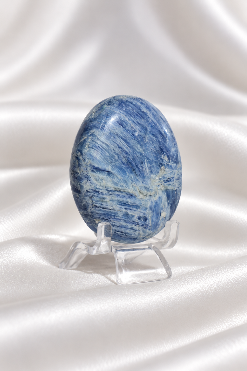 Blue Kyanite Palmstone #6