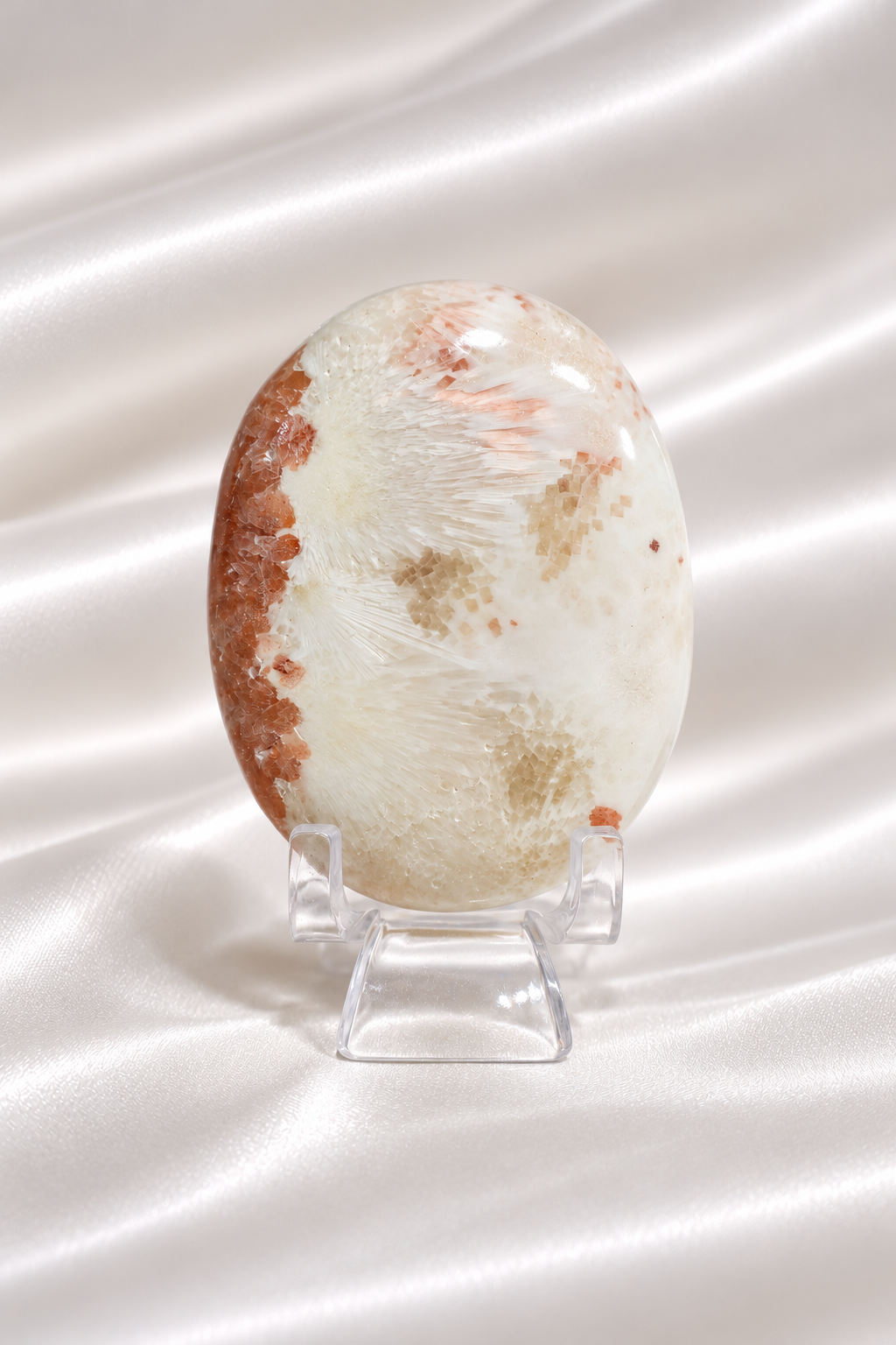 Pink Scolecite Palmstone #18