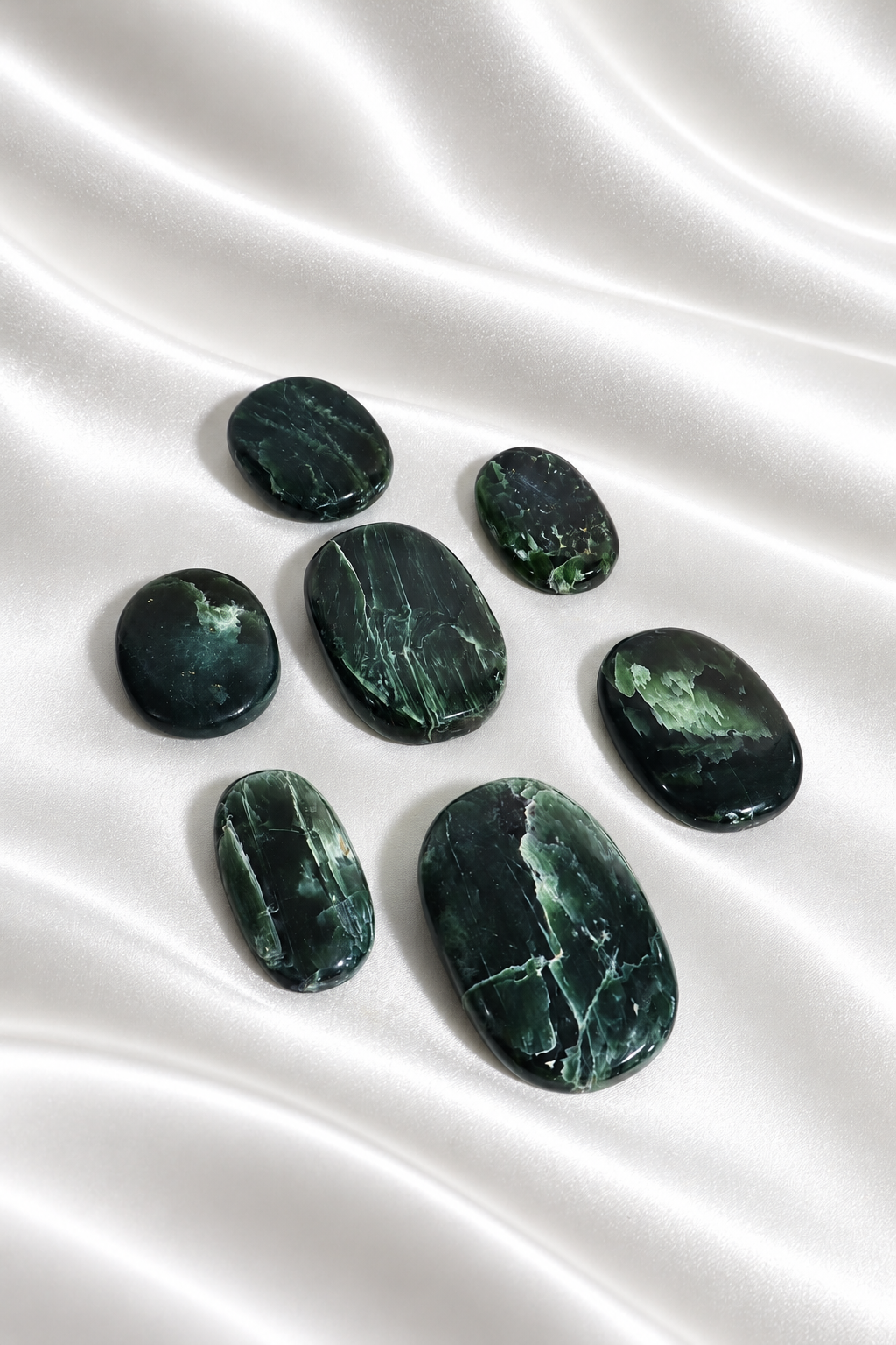Green Kyanite Palmstones - RARE