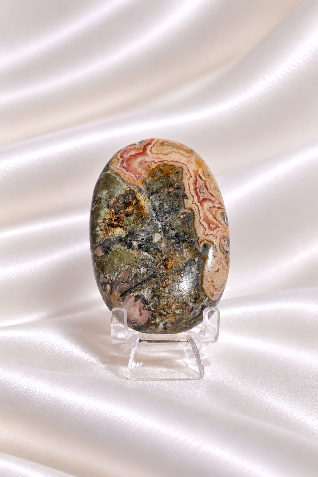 Rhodochrosite palmstone #8