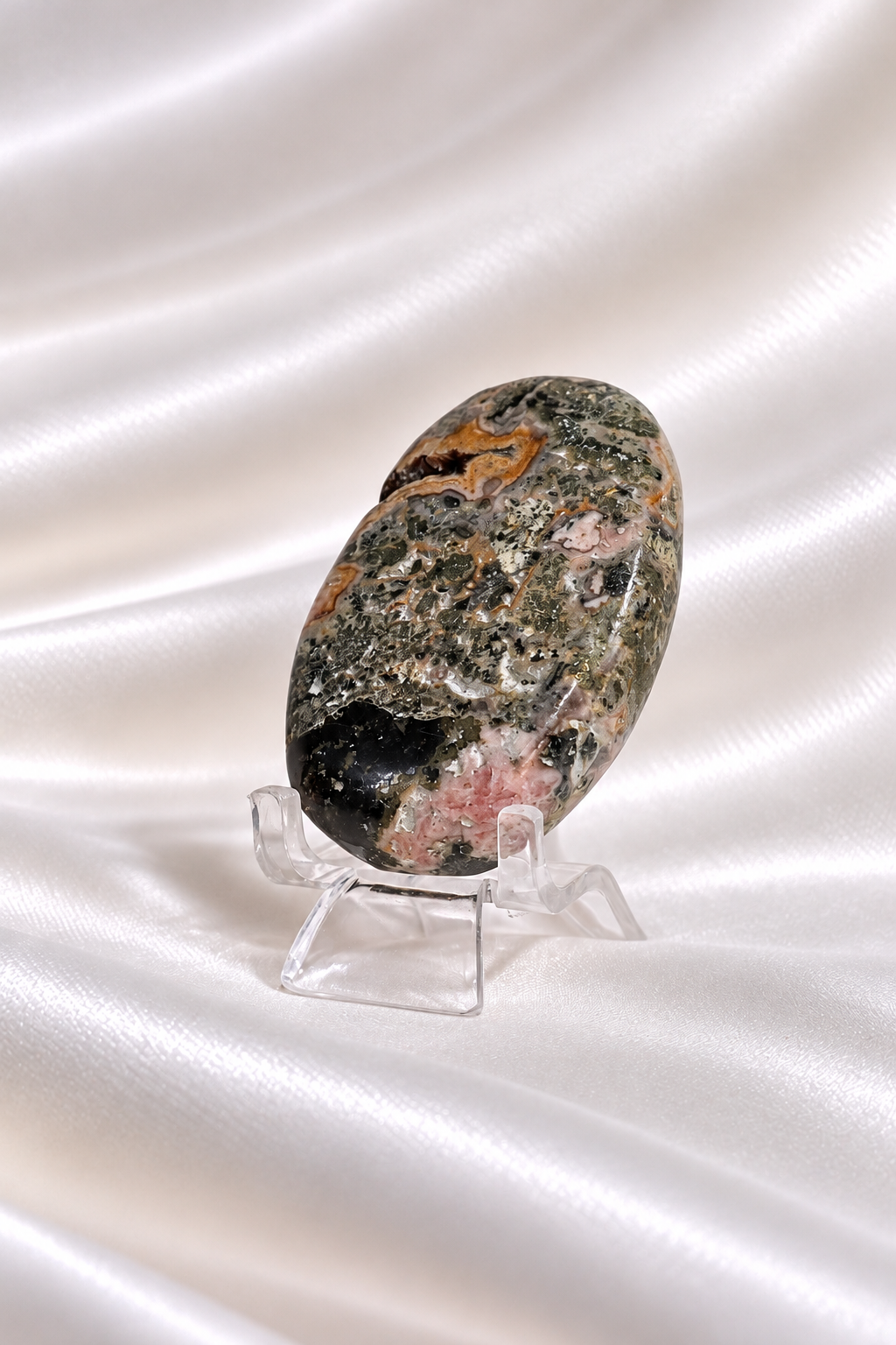 Rhodochrosite palmstone #4