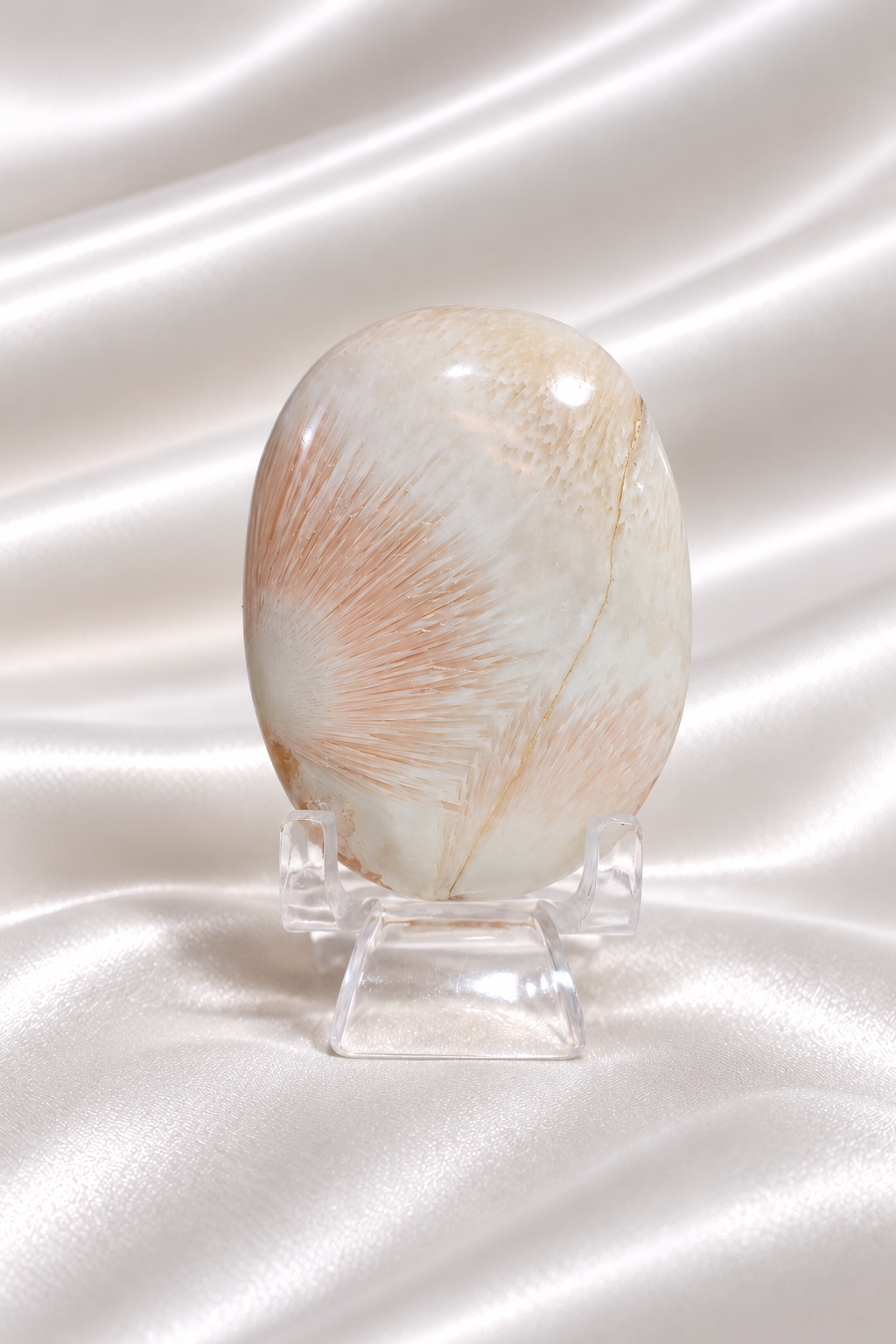 Pink Scolecite Palmstone #13