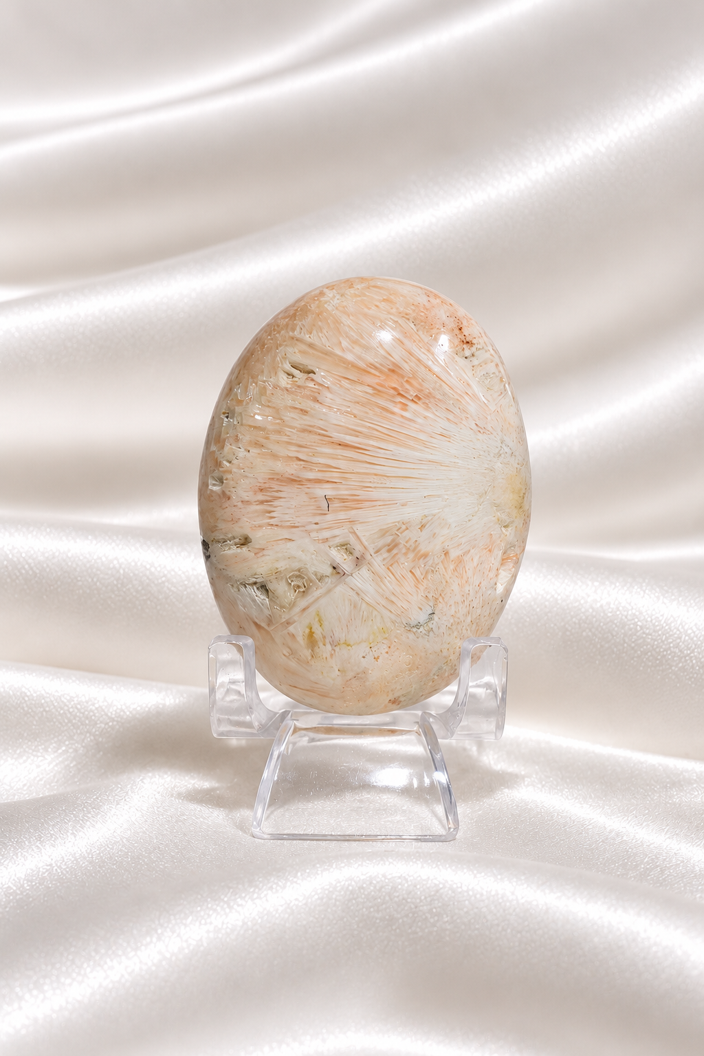 Pink Scolecite Palmstone #11
