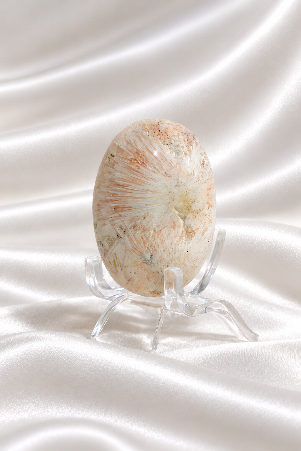 Pink Scolecite Palmstone #11