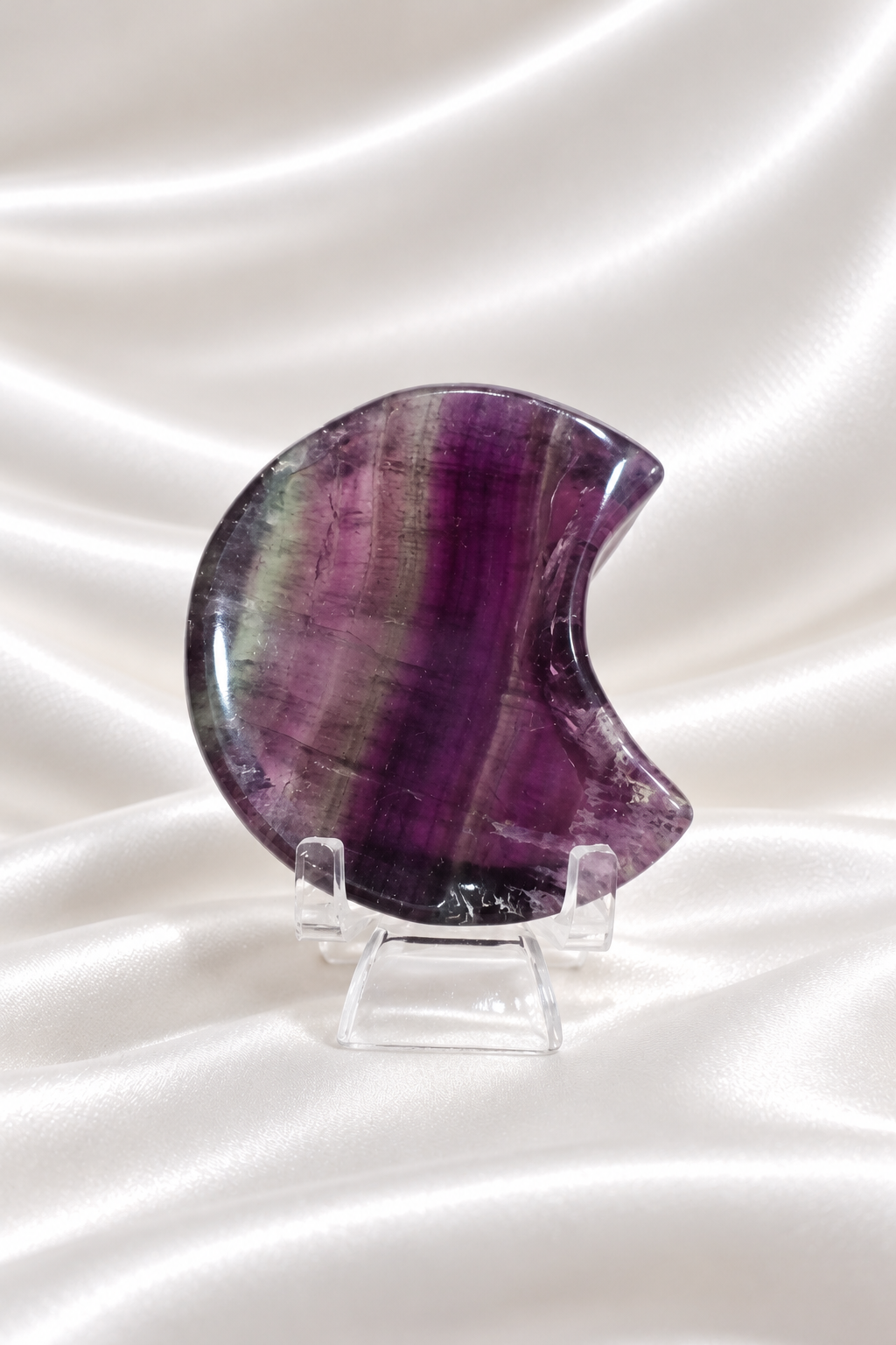 Fluorite Moon Bowl #1 - Little Chipped