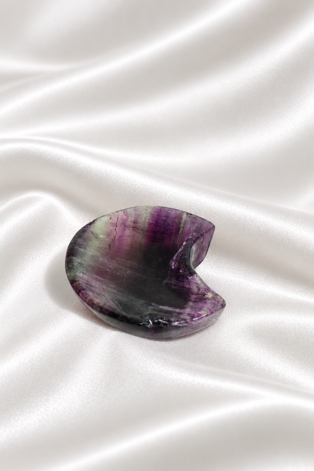 Fluorite Moon Bowl #1 - Little Chipped