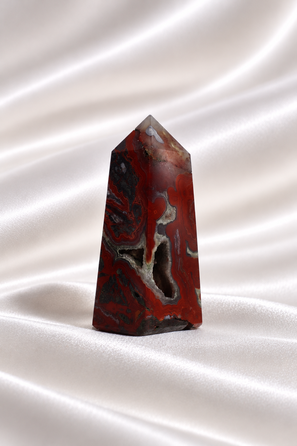 Mexican Crazy Lace Agate Tower #31