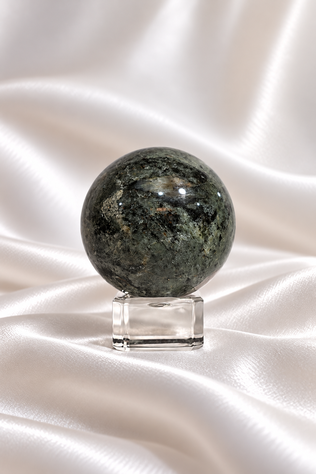 Pink Thulite w/ Green Epidote Sphere #4