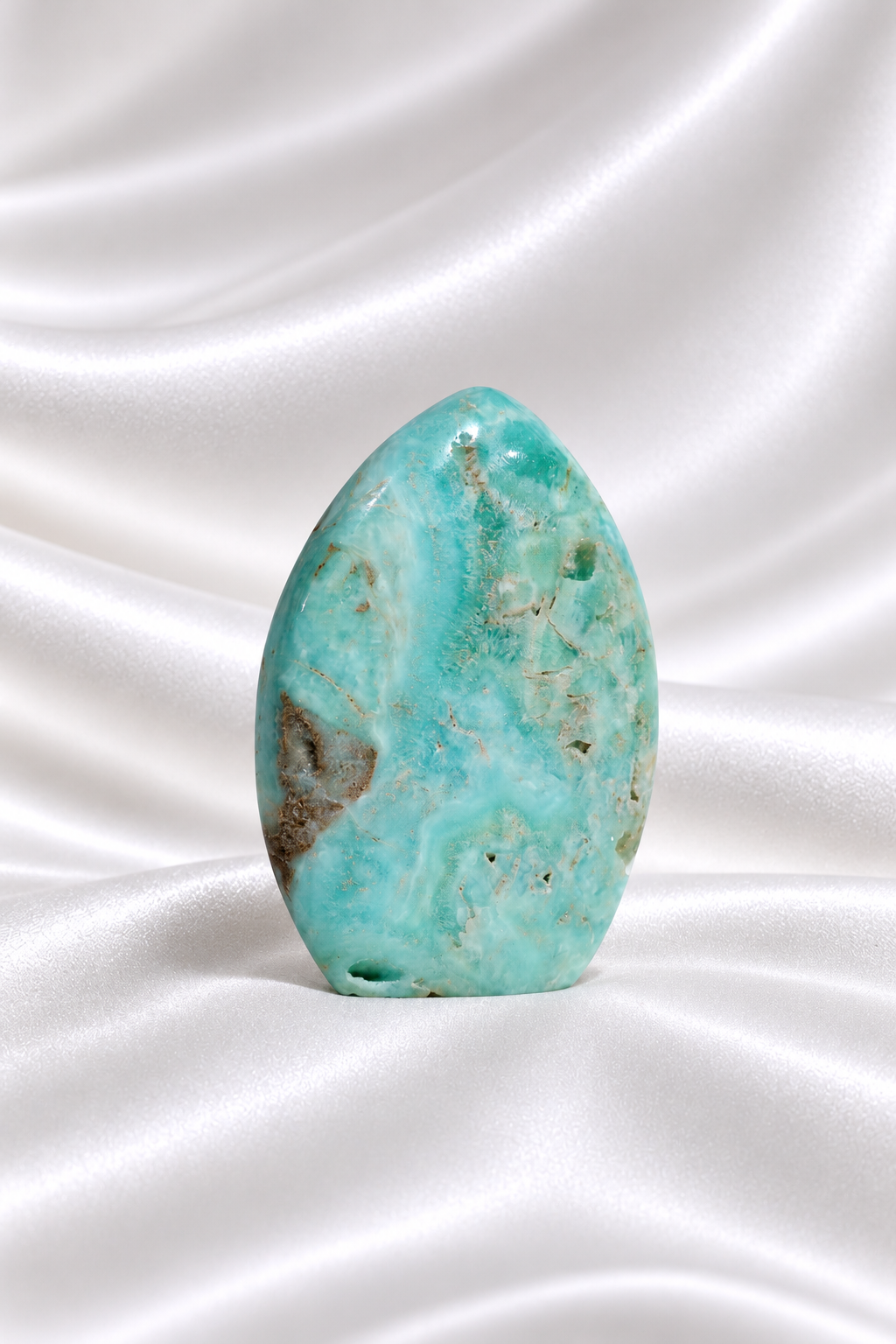Blue Aragonite Flame #8