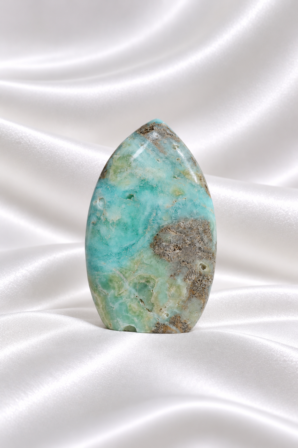 Blue Aragonite Flame #9