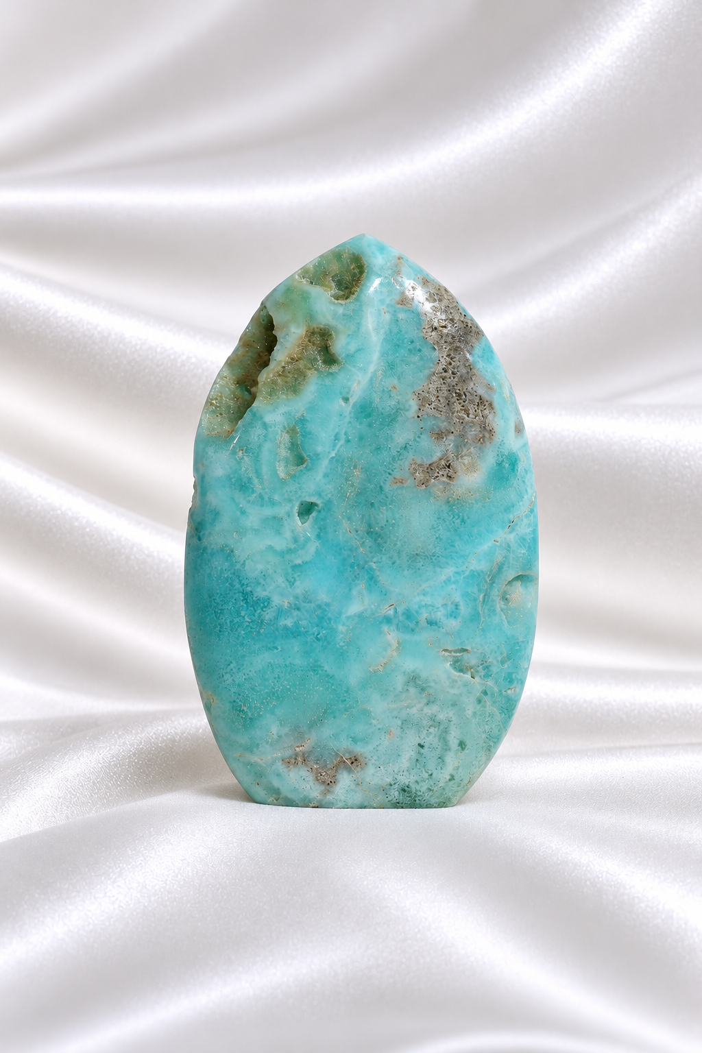 Blue Aragonite Flame #15