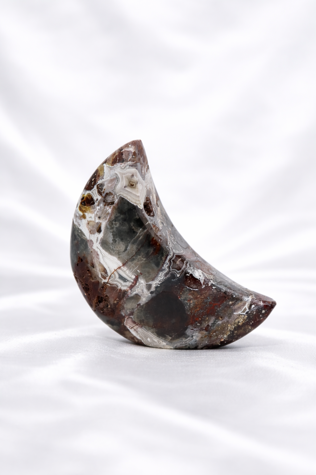 Mexican Crazy Lace Agate Moon #3