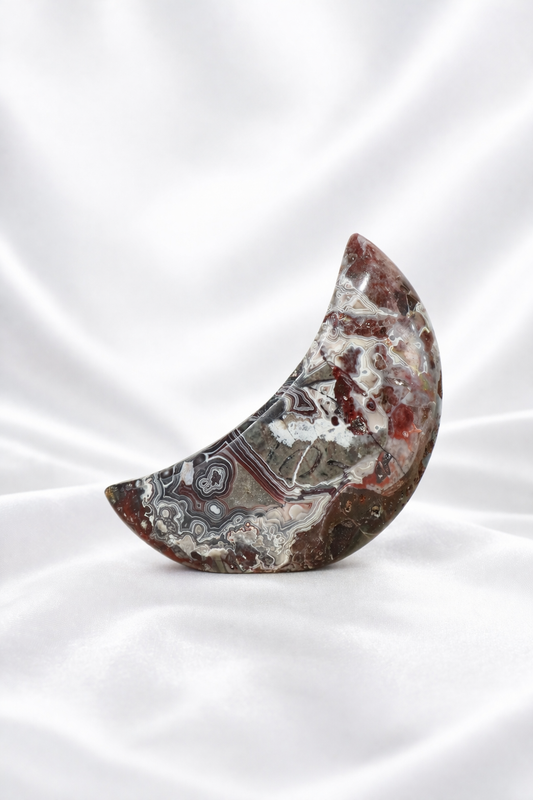 Mexican Crazy Lace Agate Moon #3