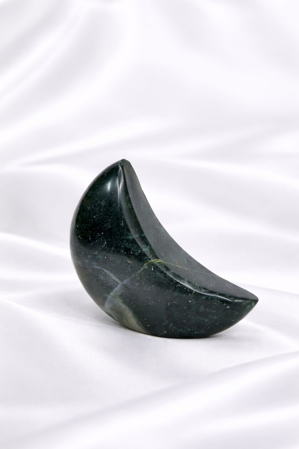 Moss Agate Standing Moon #3
