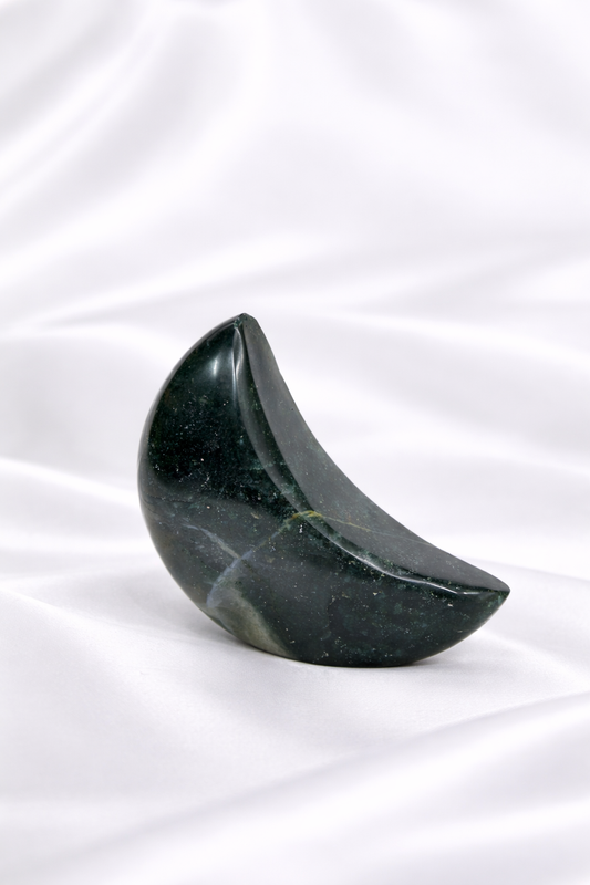 Moss Agate Standing Moon #3