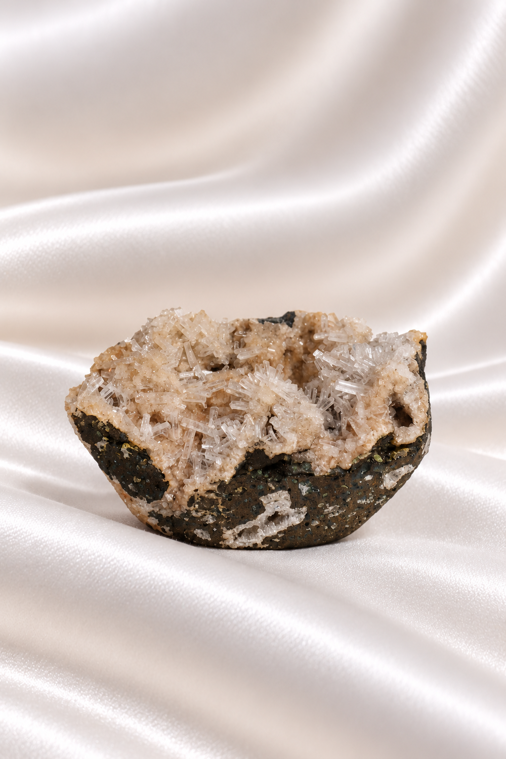 Heulandite withe Calcite Cluster - RARE #6