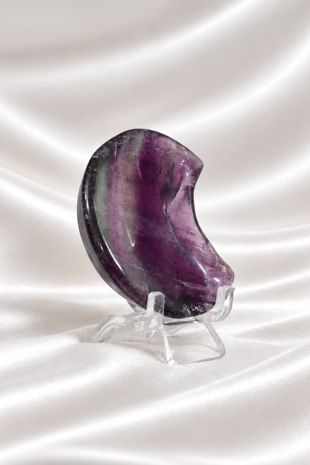 Fluorite Moon Bowl #1 - Little Chipped