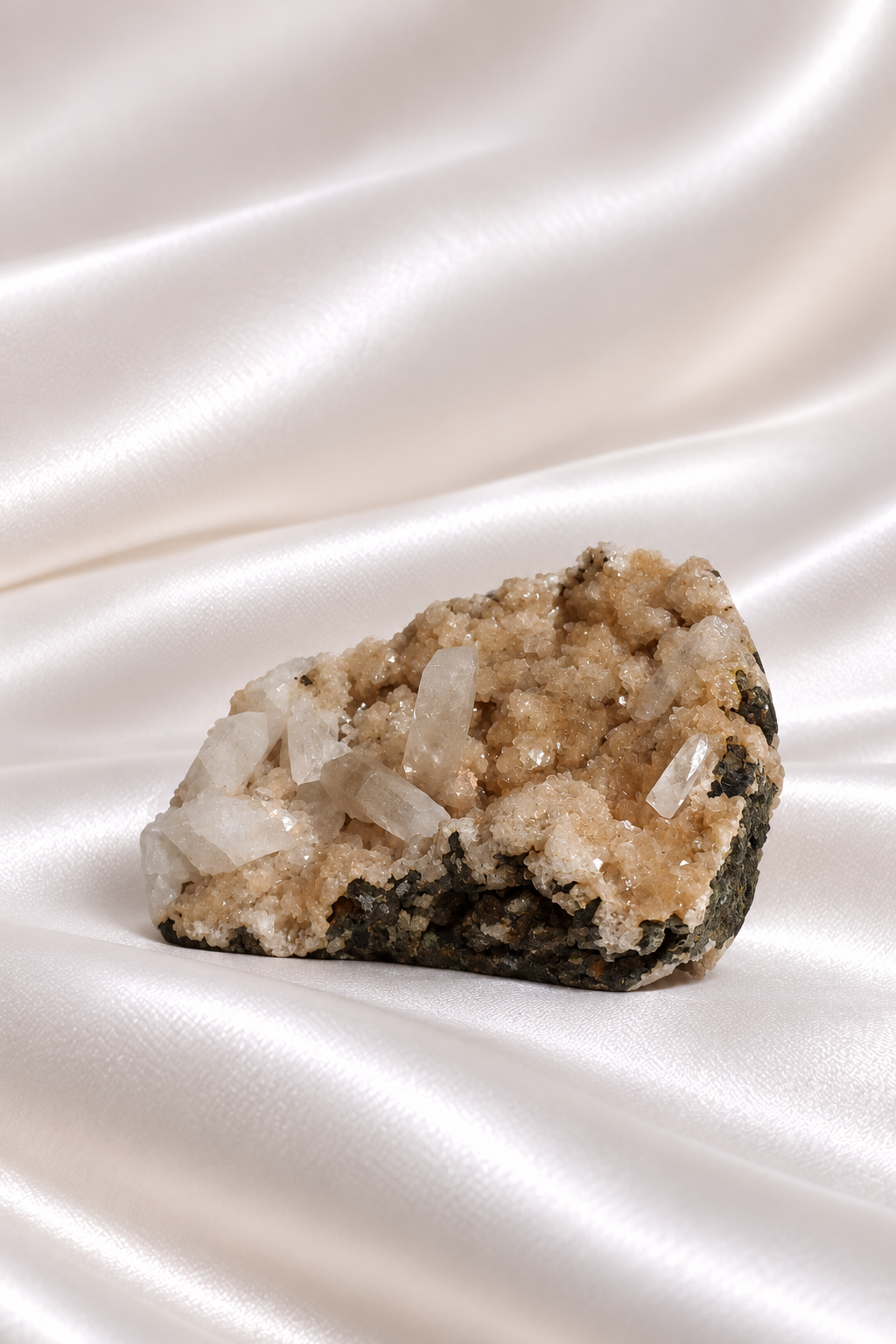 Heulandite withe Calcite Cluster - RARE #1